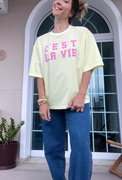 T-shirt Color C'est La vie